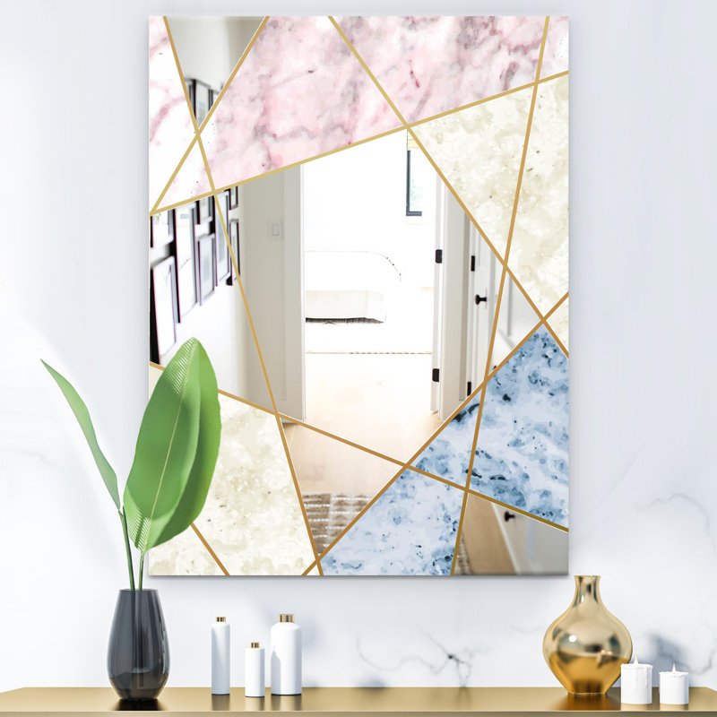 Miroir d'appoint moderne et contemporain, H 32 po x l 24 po