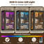 Vitrine murale en verre 3 faces avec portes doubles-2008277443