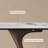 Solid wood sintered stone dining table-105512547