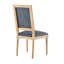 Chaises de salle à manger French Country - Dossier élégant en canne et sièges rembourrés avec pieds cannelés - Finition rustique patinée - Structure en bois d'hévéa massif - Chaises de cuisine et de salle à manger d'inspiration rétro-1634589344-1634589351-1634589342