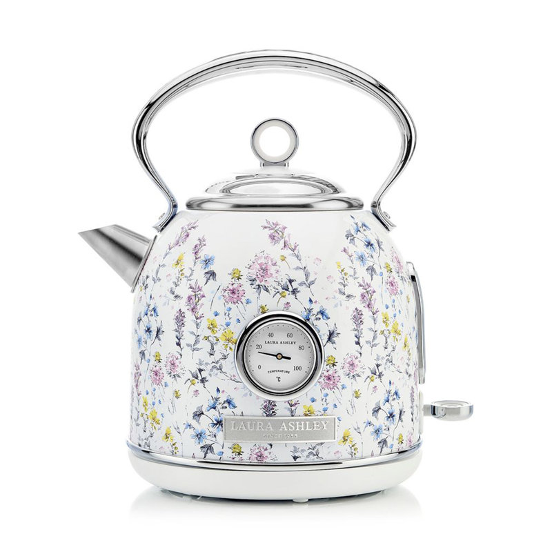 VQ Laura Ashley 1.7L Dome Kettle, Ivory