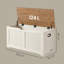 10 Pair Shoe Storage Bench