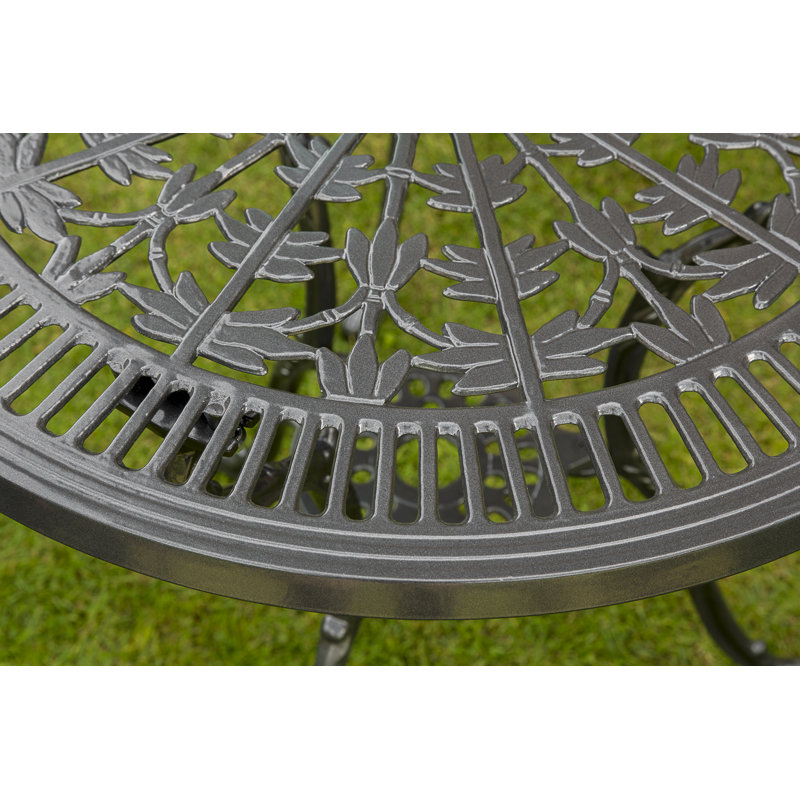 Vanegas Round 4 - Person 70Cm L Bistro Table, Graphite
