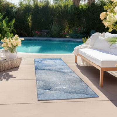 Alfonzo Washable Abstract Indoor / Outdoor Rug
