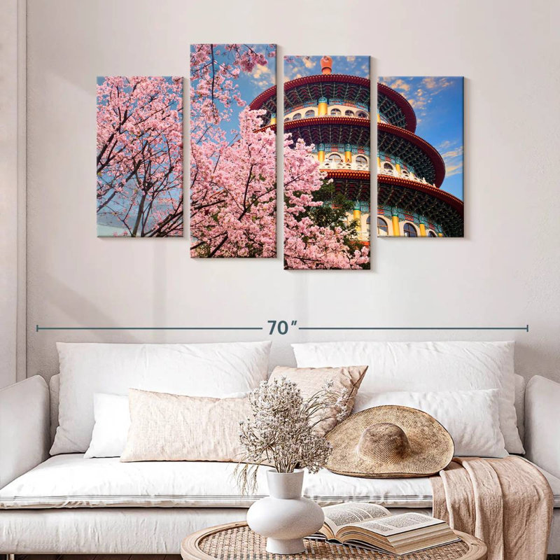 Arbre Sakura, temple Sirci Wuji, H 32 po x l 52 po