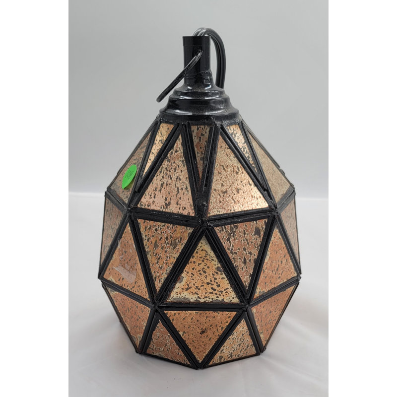 Lampe étain doré