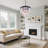 Hallum 19.7" W 7-Light Dimmable Tiered Chandelier-136675435