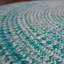 Tapis rond rond bicolore bleu marine / blanc Annalena-650083504