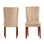 Chaise Parsons rembourrée beige Lancaster