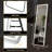3 Color Lighting Mirror With LED Lights, 64"X21" Lighted Floor Standing Mirror With Stand