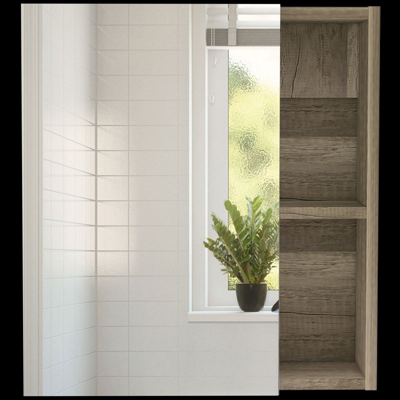 Meuble-lavabo simple 17,7 po avec plateau Burnice