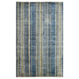 Striped Area Rug in Navy/Copper/GrayIvory