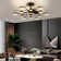 49.2" LED Ceiling Fan with Light and Remote with Starry Sky