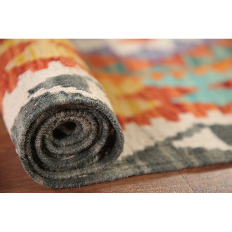 Reversible Wool Kilim Oriental Accent Rug 3x5