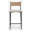 Tabouret de comptoir Rachelle - blanc