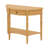 Solid Wood Half Moon Console Table With Drawer – Entryway Accent Table With Storage-122653140