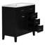 Armoire de salle de bain 36 po avec lavabo 36 po avec tiroirs, structure solide et panneau de fibres à densité moyenne-99926326