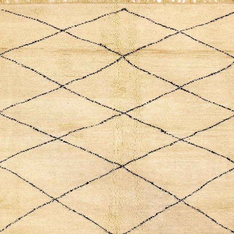 Tapis abstrait moderne 2936, Carré 3 pi