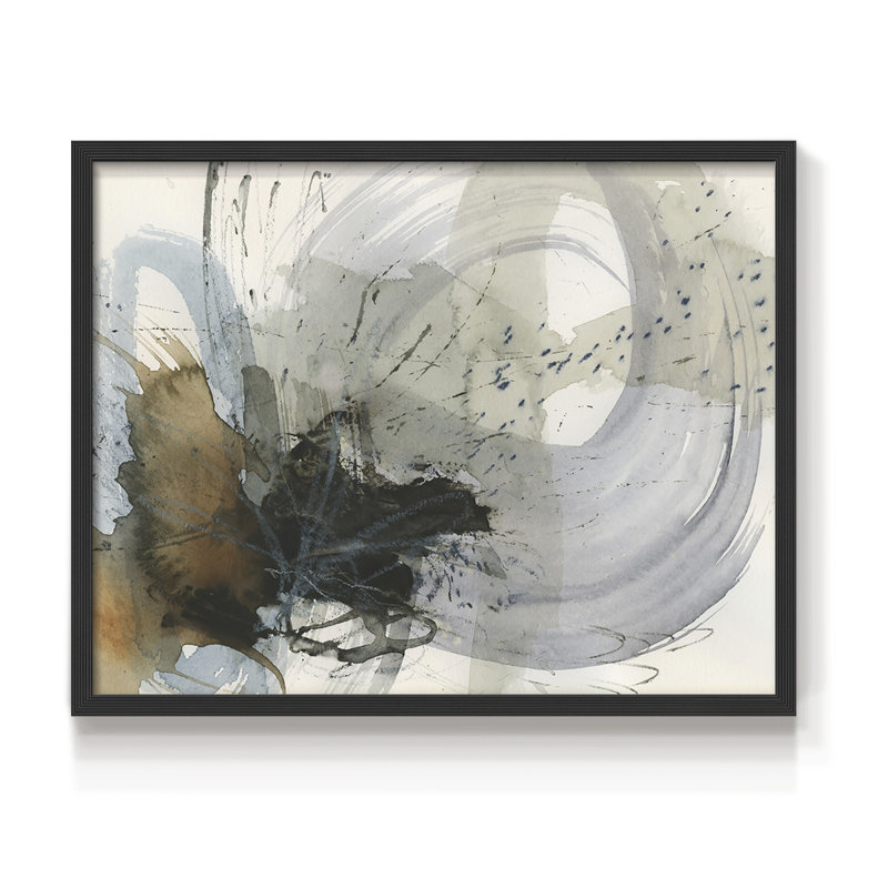 Orbital Burst II -Framed Print - Restickable, 22" H x 28" W, Black