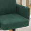 Chaise de bureau relevable à dossier moyen avec tissu rayé et conception ergonomique-1143135047