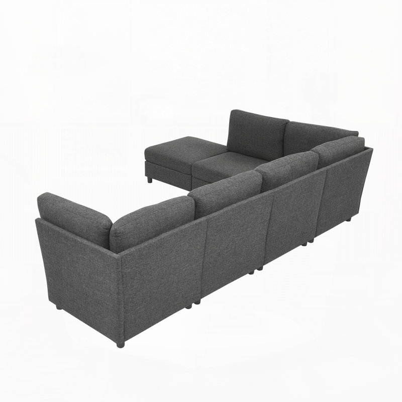 Canapé d'angle modulaire moderne, librement configurable