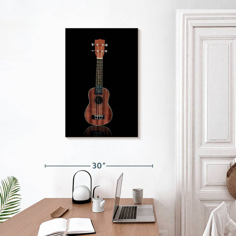 Abarca Wooden Ukulele, 30" H x 20" W