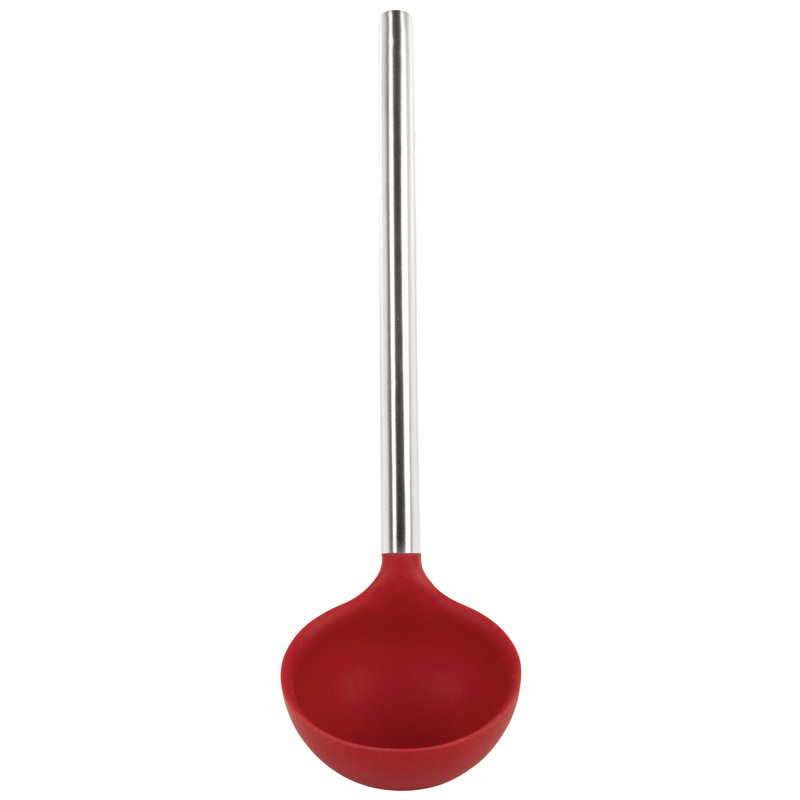 Louche en silicone avec poignée en acier inoxydable pour ragoûts et sauces Tovolo, Cayenne