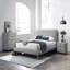 Commode rembourrée 4 tiroirs grise