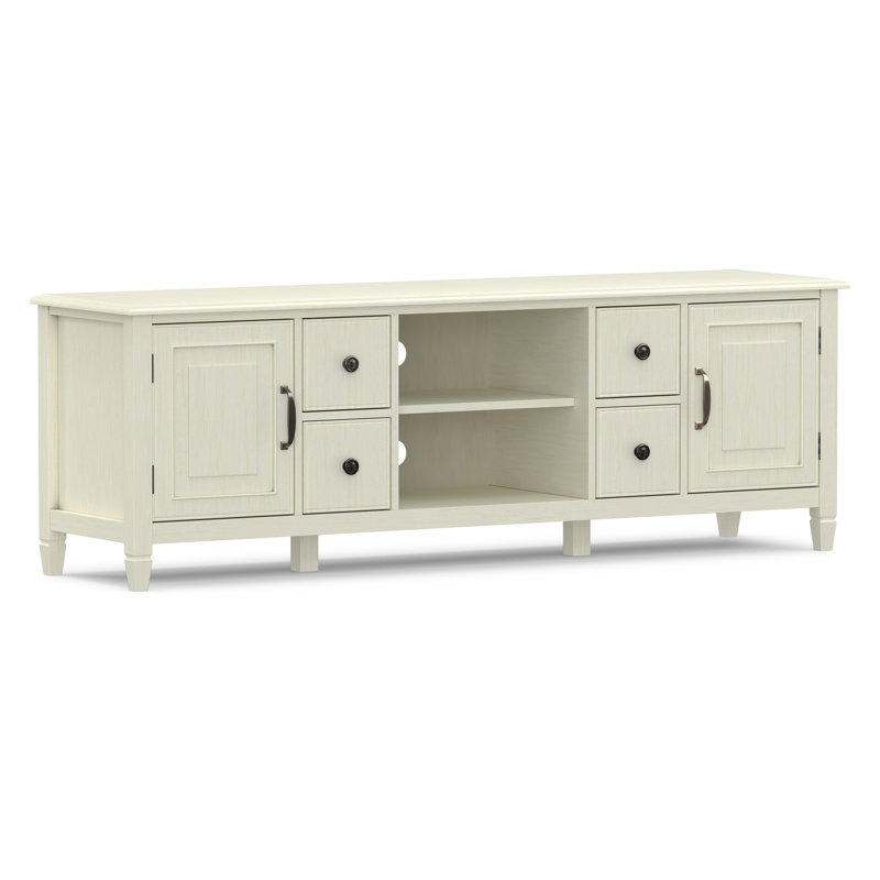 Meuble télé Connaught, Blanc antique