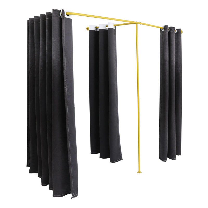Grand vestiaire en forme de F, Matte Black/Gold