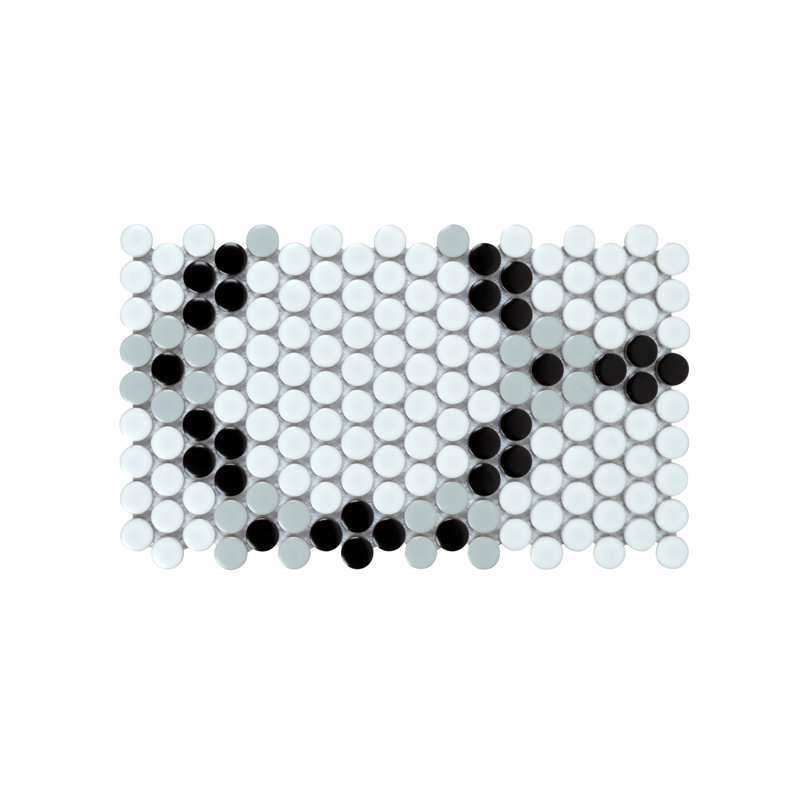 Perfection 0.75" x 0.75" Straight Edge Porcelain Mosaic Sheet Wall & Floor Tile