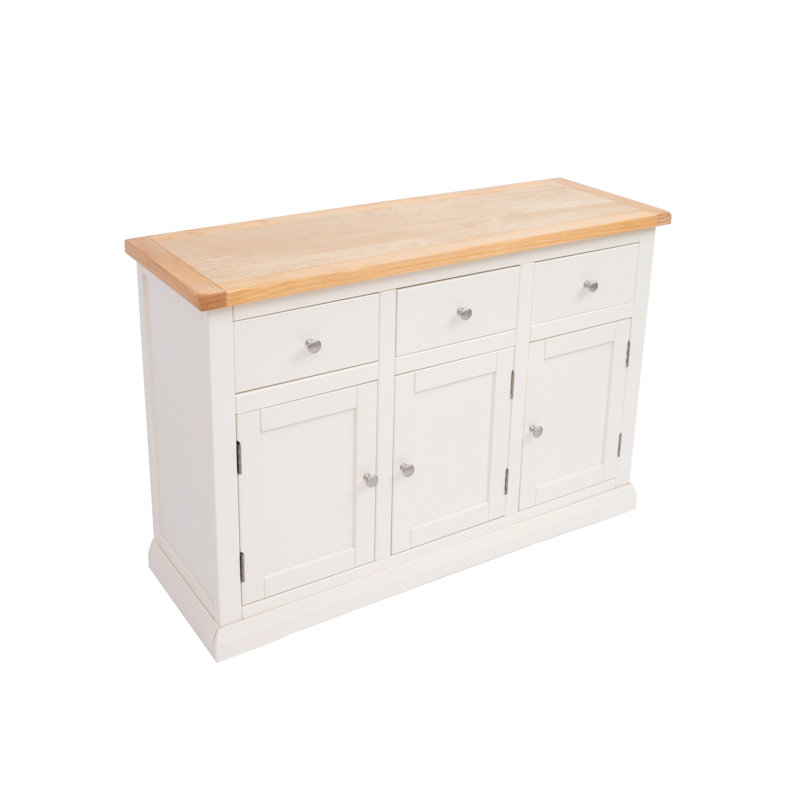 Starr 120cm Sideboard, Off White/Chrome