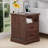 Kadric 17.7'' W Farmhouse Nightstand With Built-in Outlets, 2 Drawers and Open Shelf-383533303
