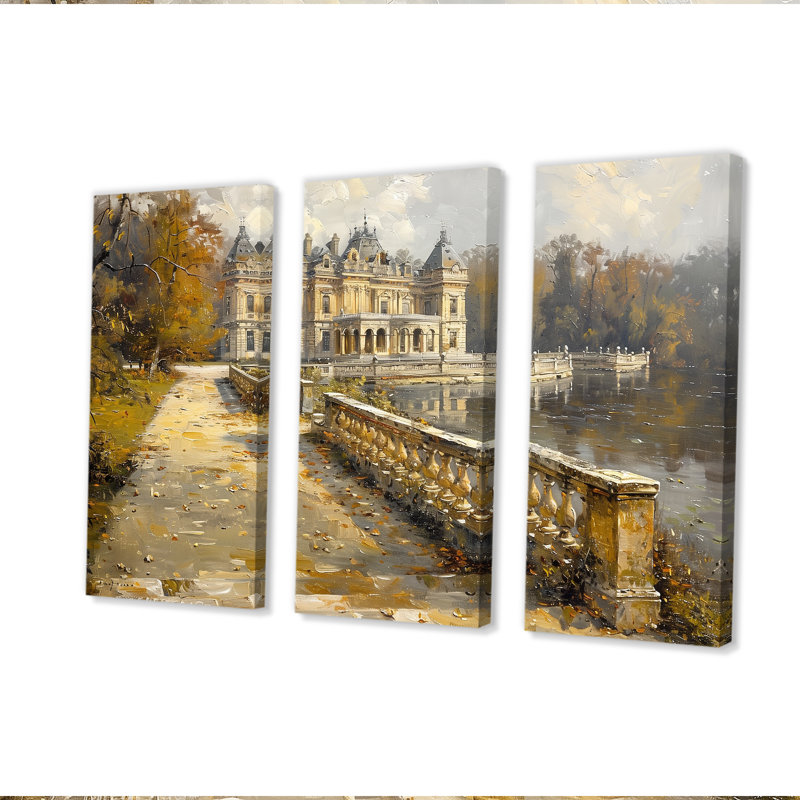 Yassine "Yassine" 3 pièces, H 28 po x l 36 po, Wrapped Canvas