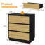 Table de chevet large avec 3 tiroirs-1650594658