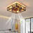 Farmhouse Rustic Ceiling Fan And Remote Control,Square Caged Industrial Ceiling Fixture With 6 Speeds & Noiseless Dc Motor For Kitchen Dining Room Living Room Bedroom