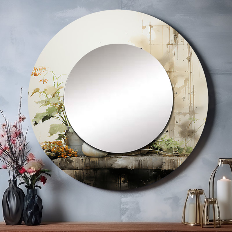 Art décoratif asiatique, art mural en métal imprimé, 23 po x 23 po