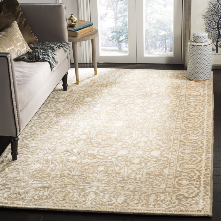 Tapis oriental en laine et viscose touffeté à la main Braxtan Silk Road