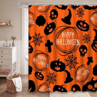Rideau de douche Happy Halloween