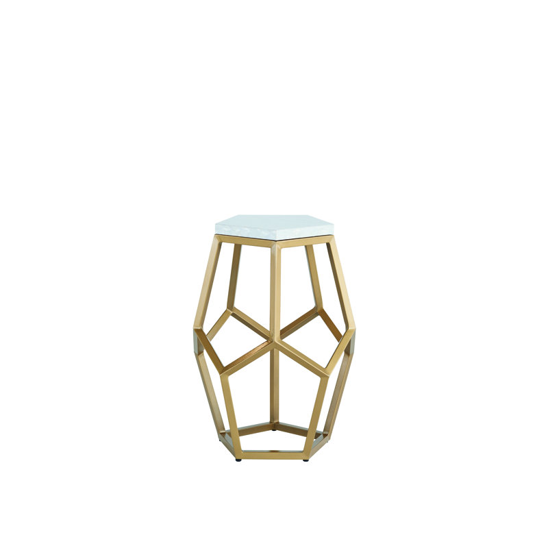 Love Joy Bliss Stone Top End Table