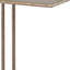 Table de bout à piédestal en acier 25 po