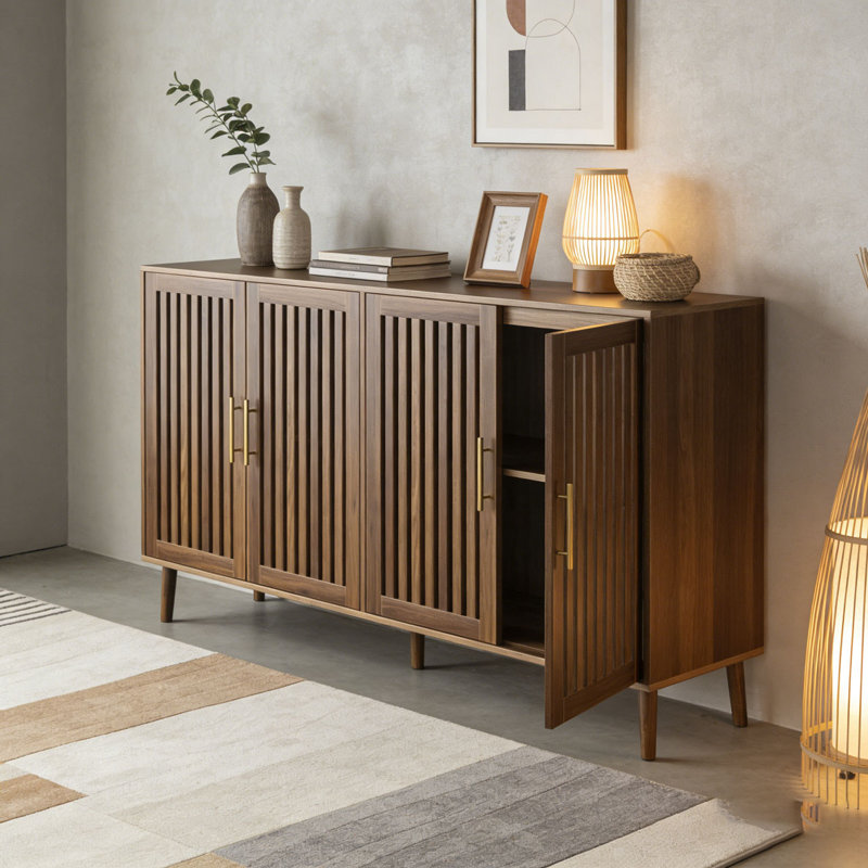 Buffet en noyer avec rangement