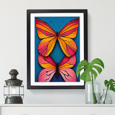 Butterfly Contemporary - Single Picture Frame Print