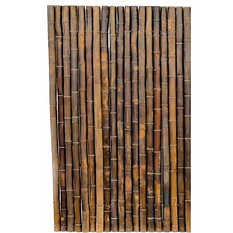 Extra Large 2.5" Carbonized Timber Bamboo Poles fence