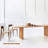 Burlywood Rectangular Solid Wood Dining Table-1864266195