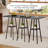 Bar Table, 2-Tier High Top Pub Table, Counter Height Table With Storage, Small Kitchen Dining Table, Bar Table For Living Room Party-839715527