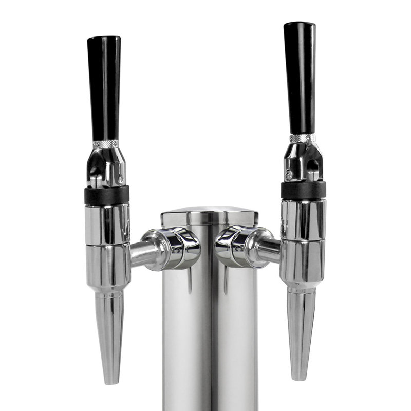 Kegco Dual Tap Conversion Kit with, Stainless Steel