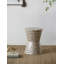 Tabouret de jardin effilé D14x19 Capiz