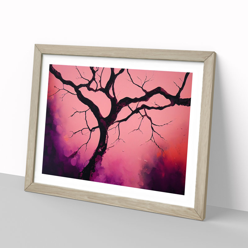 Compelling Tree - Framed Print, 46cm H x 64cm W x 2cm D, Oak