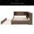 Wood Daybed With Storage Shelves, USB, LED, And Trundle-464020525-464020523